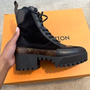 Louis Vuitton combat boots
